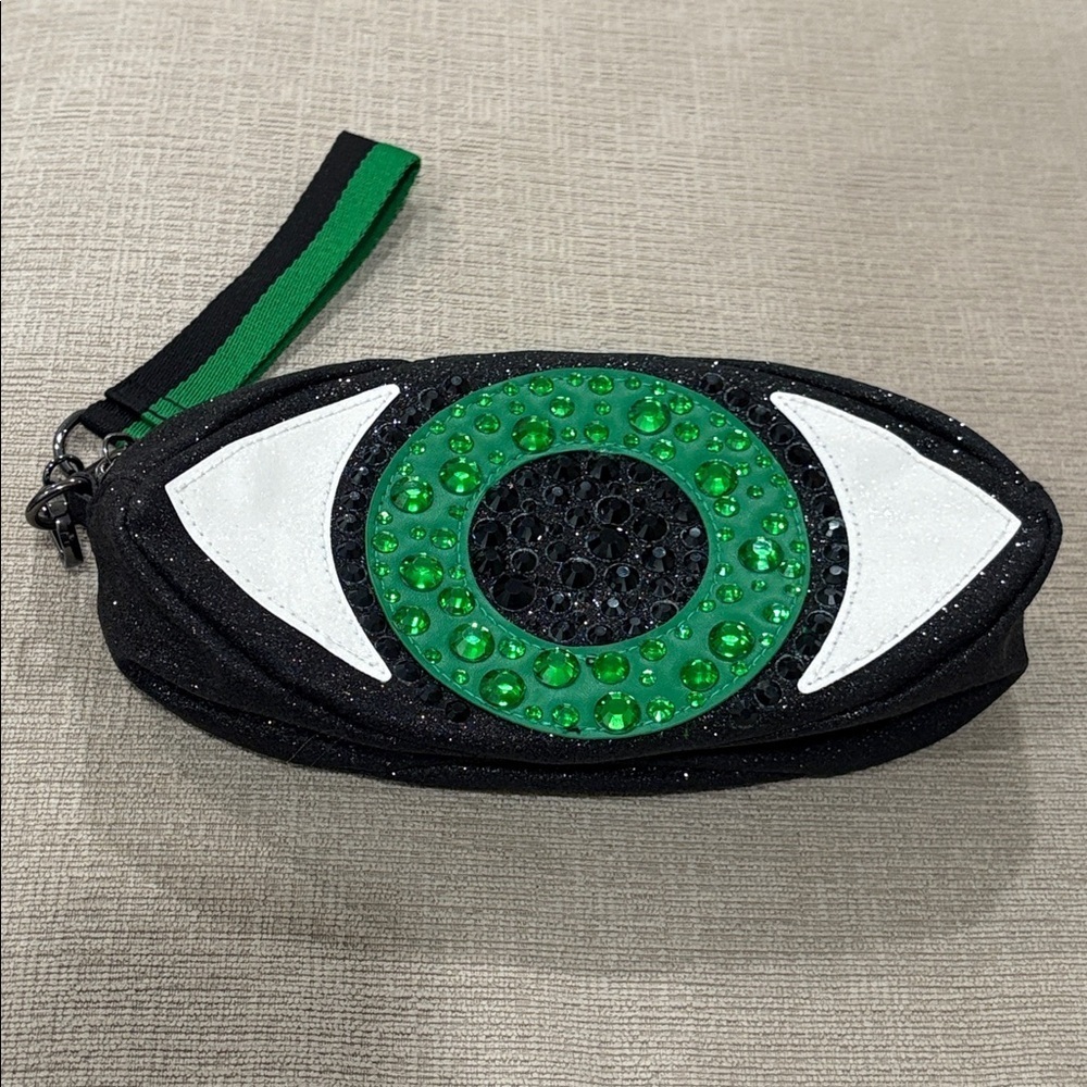 Bath And Body Works Halloween 2024 Glitter Evil Eye Wristlet Clutch Purse BNWT